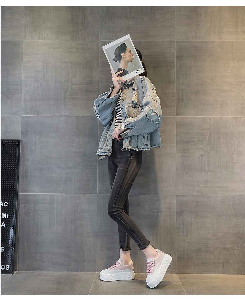 Giày sneaker nữ đế dày tăng chiều cao da bò mùa xuân 2025 — M2315 Màu mơ, M2315 màu trắng, M2315-1 mặt lưới màu trắng, M2315-1 mặt lưới màu hồng chi tiết 16