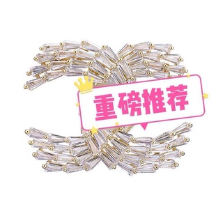 Crystal Suit silver Champagne Brooch Women's Brass High-end Women's Luxury Ins Trendy Big Brand Personalized Pin Buckle Accessories