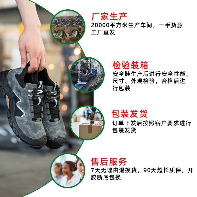 Zapatos de Seguridad para Hombre – Anti-Aplastamiento, Anti-Punción, Transpirables y Duraderos