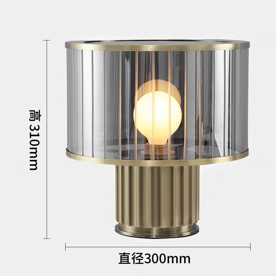 Lámpara de mesa de estudio creativa minimalista posmoderna de fábrica, modelo de diseñador de lujo ligero, lámpara de mesa de decoración de oficina