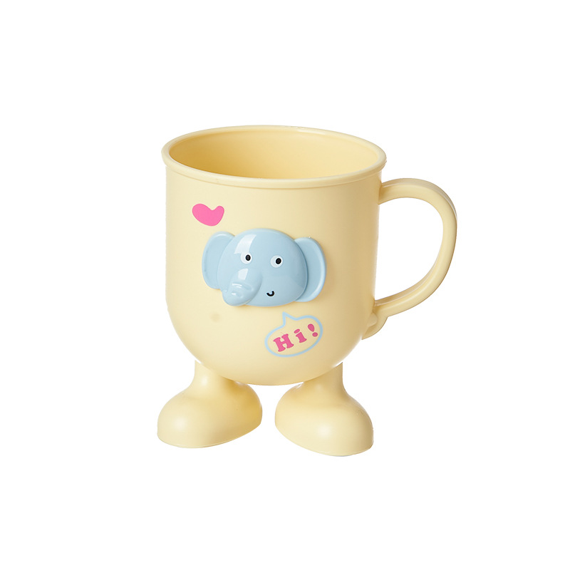Childrens Plastic Elephant Toothbrushing Cup For Bathroom_voghion.com