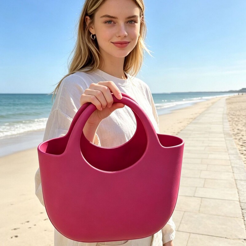 EVA beach waterproof bag, can be customized with DIY accessories, suitable for outdoor use, waterproof cat carrier bag, EVA women's handbag