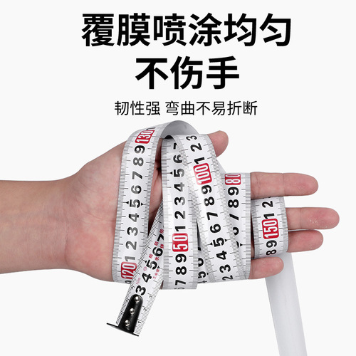 Nylon coated tempered tape measure waterproof tape measure does not hurt your hands metal axis tape measure 3 meters 5 meters tape measure factory direct sales