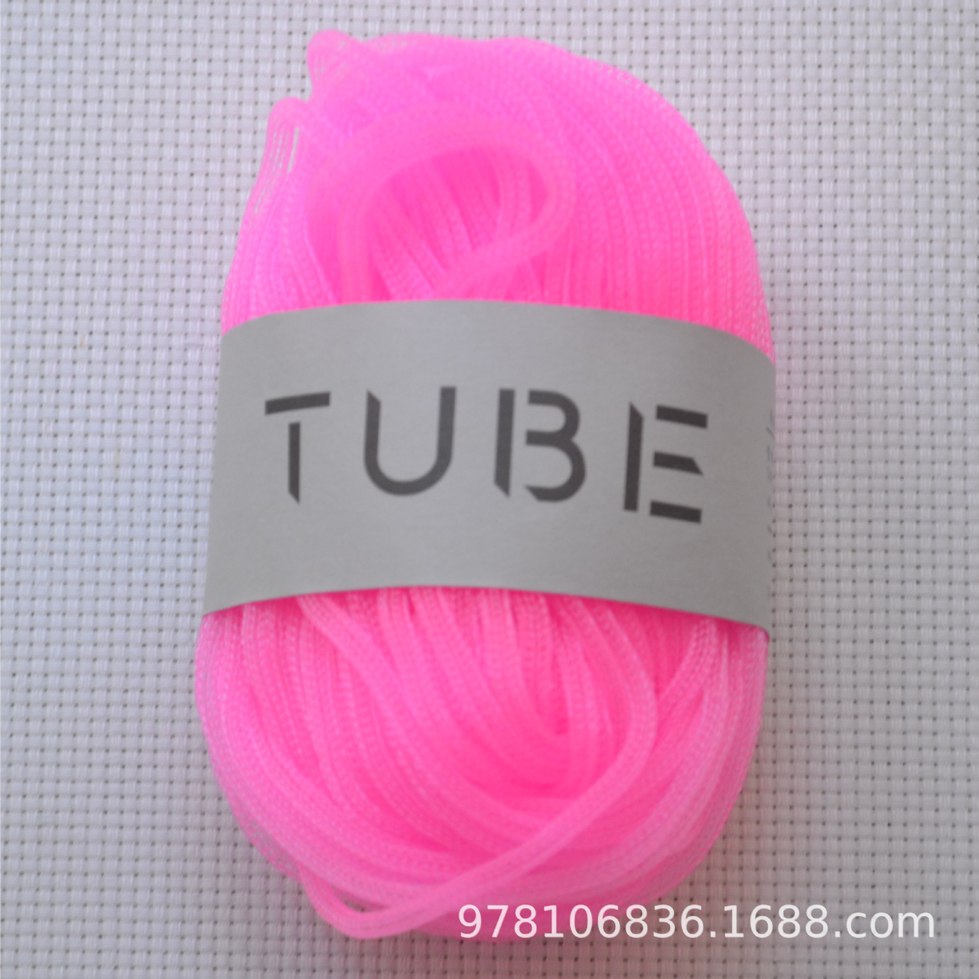 슈퍼 컬러풀 튜브 핸드메이드 크로셰 실 가방실