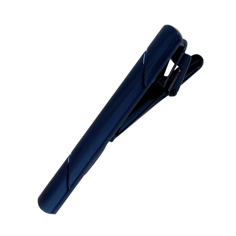 Set di gioielli nuovo fermacravatta in acciaio inossidabile lucidato a specchio da uomo semplice fermacravatta laser in twill da uomo_voghion.com