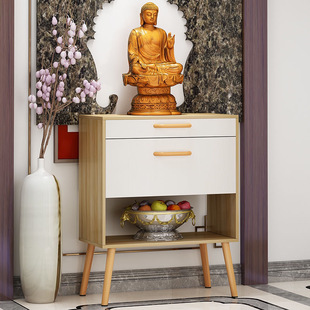 Household Bodhisattva Cabinet Tribute Table Buddhist Cabinet God of Wealth Sacred Table Guanyin Shentai Guan Gong Cabinet Living Room Sacred Table