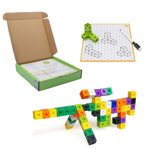 Foreign trade Yiwu early education creative square particle building blocks 2cm 100 pieces plug-in connection block kindergarten educational toys