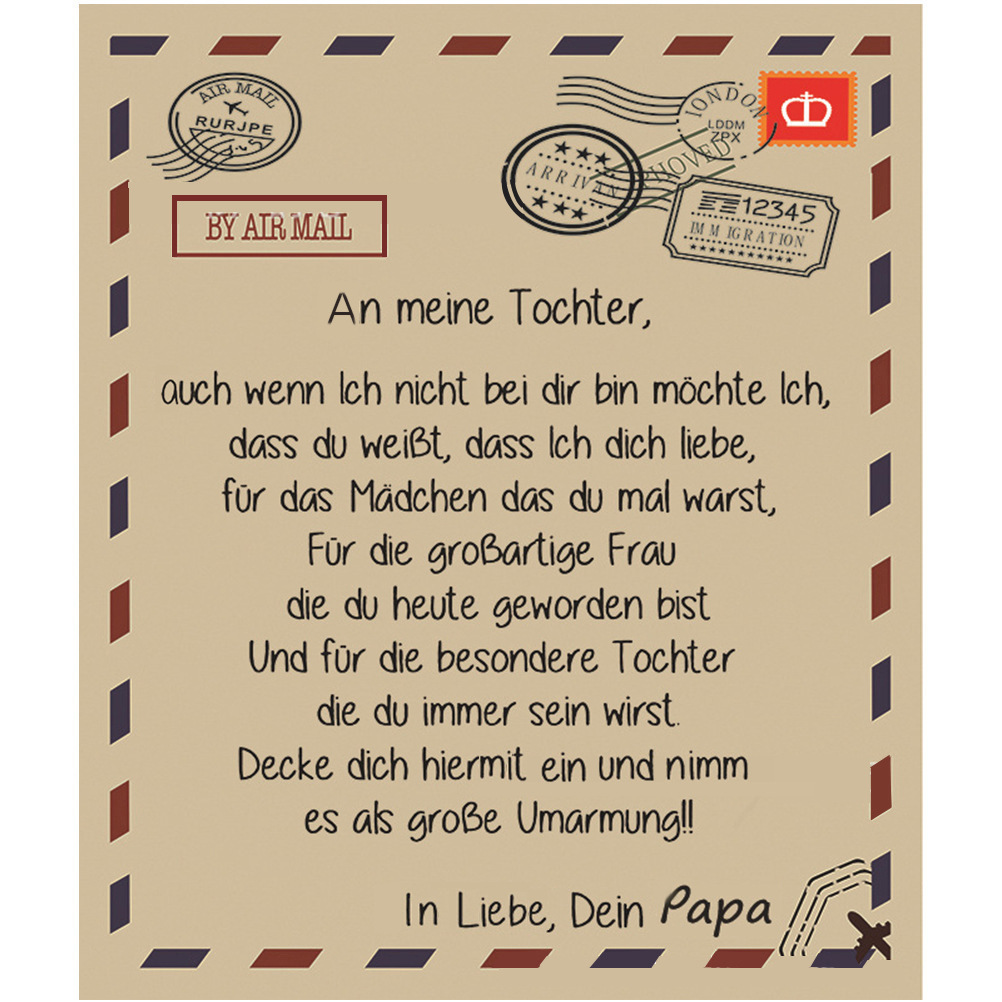 독일 아빠가 딸을 위한 담요