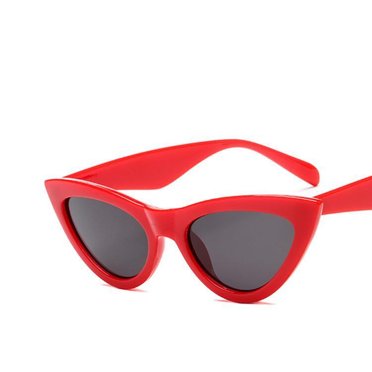 2023潮流时尚猫眼太阳镜 欧美个性小框墨镜跨境太阳眼镜金属铰链