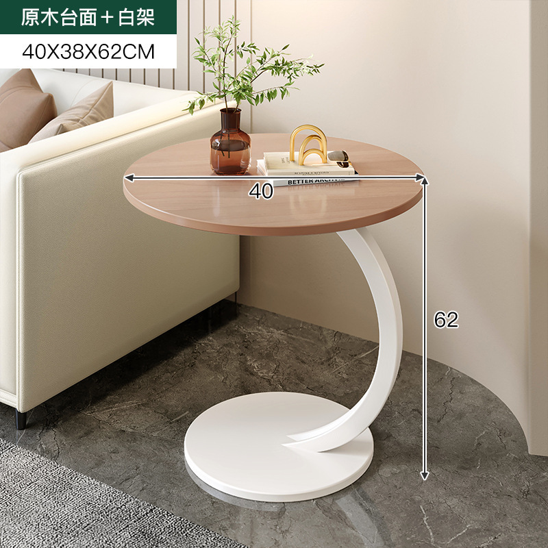 Mesita de noche de madera maciza con lámpara, estante de cabecera, apartamento pequeño moderno y simple, armario de almacenamiento de cabecera muy estrecho creativo