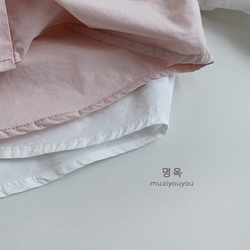 Ropa para niños Camisas finas de primavera para niños y niñas 2025 verano nuevos niños chaqueta coreana camisa de manga larga para niños