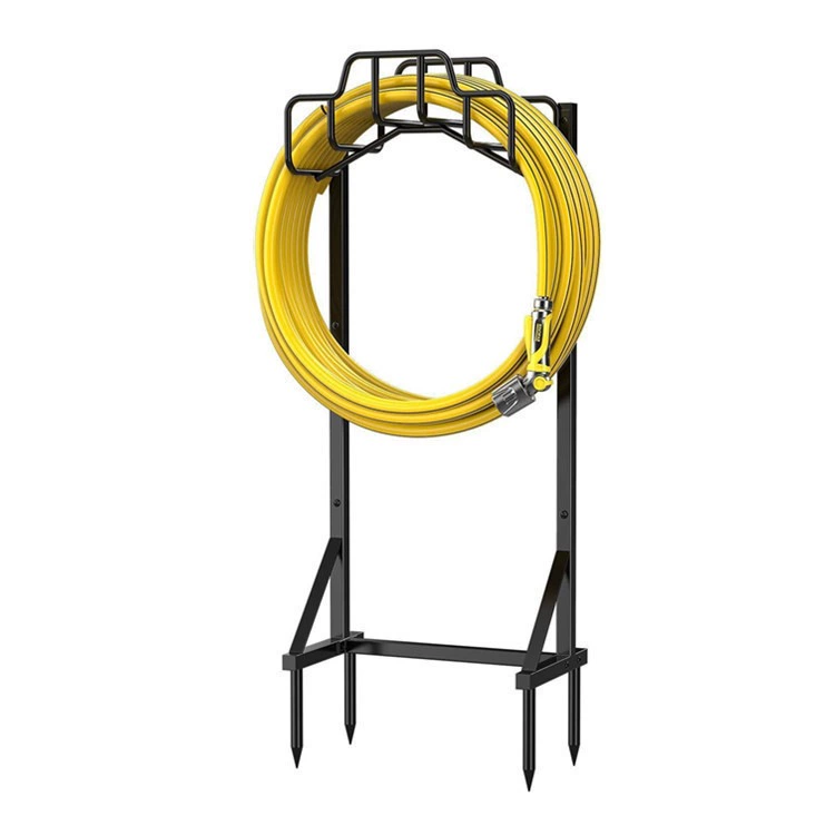 Сад тяжелых труб кронштейн кованый съемный кронштейн для шланга вертикальный шланг вешающий держатель для газона шланга держатель для хранения