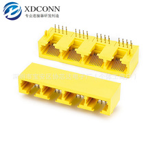 ȫ�ܟo�� RJ45�W�ڲ��� 8P8C�W�j�B���� 1X4��ʽDIP��� �Sɫ