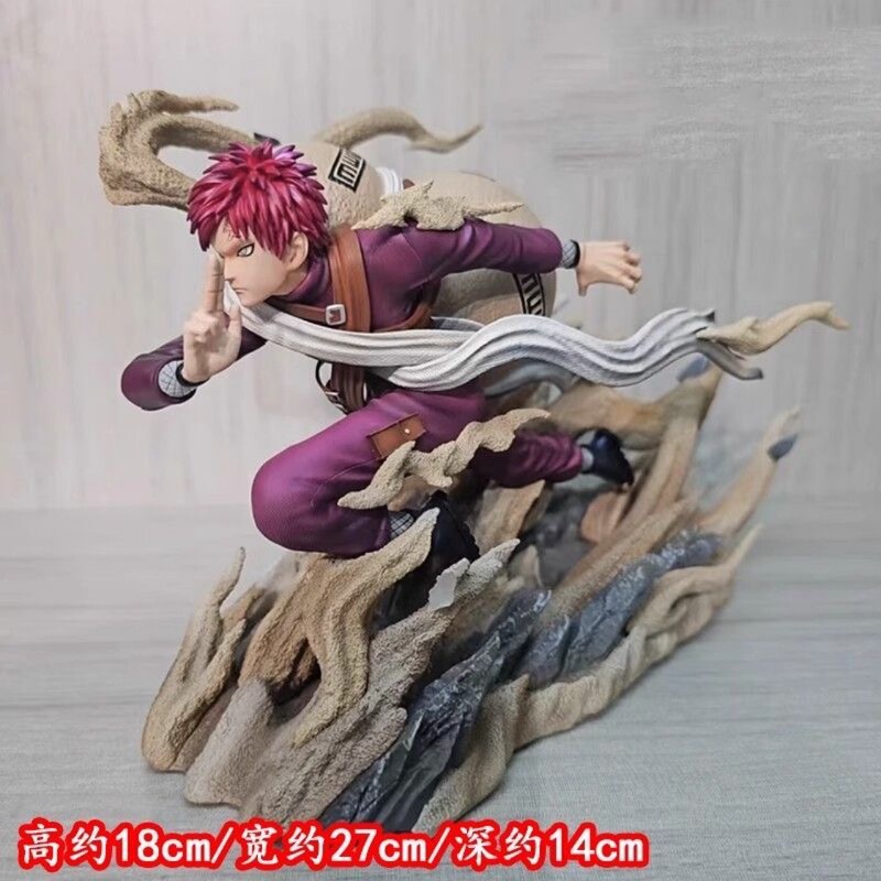 ナルトアニメ周辺モデル君馬呂我愛羅バトルフォームフィギュアモデル装飾品gk像|undefined