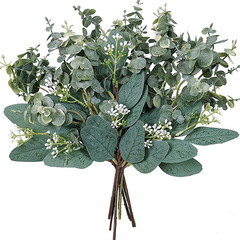 ユーカリ挿し木クロスボーダー短枝ユーカリdiy装飾帯果ユーカリ葉人工緑植造花