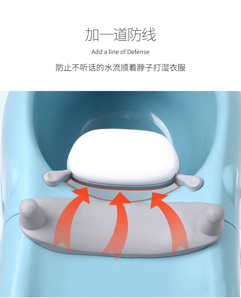 儿童折叠洗头椅男女宝宝加大洗头神器小孩洗头床