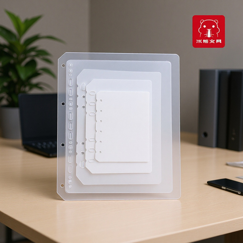 A5A6A7B5A4 loose-leaf separator baffle pp transparent frosted standard loose-leaf universal thickened 60 Silk