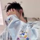 Pajamas Women's Spring and Autumn plus size Comfortable Home Clothes Two-piece Set Korean-style Cute Girl Donald Duck Printed Long Sleeves
