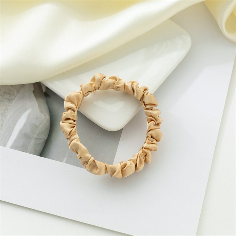 Nuevo anillo de cabello de seda Amazon color sólido universal anillo de cabello de seda coreana anillo de cabello de seda