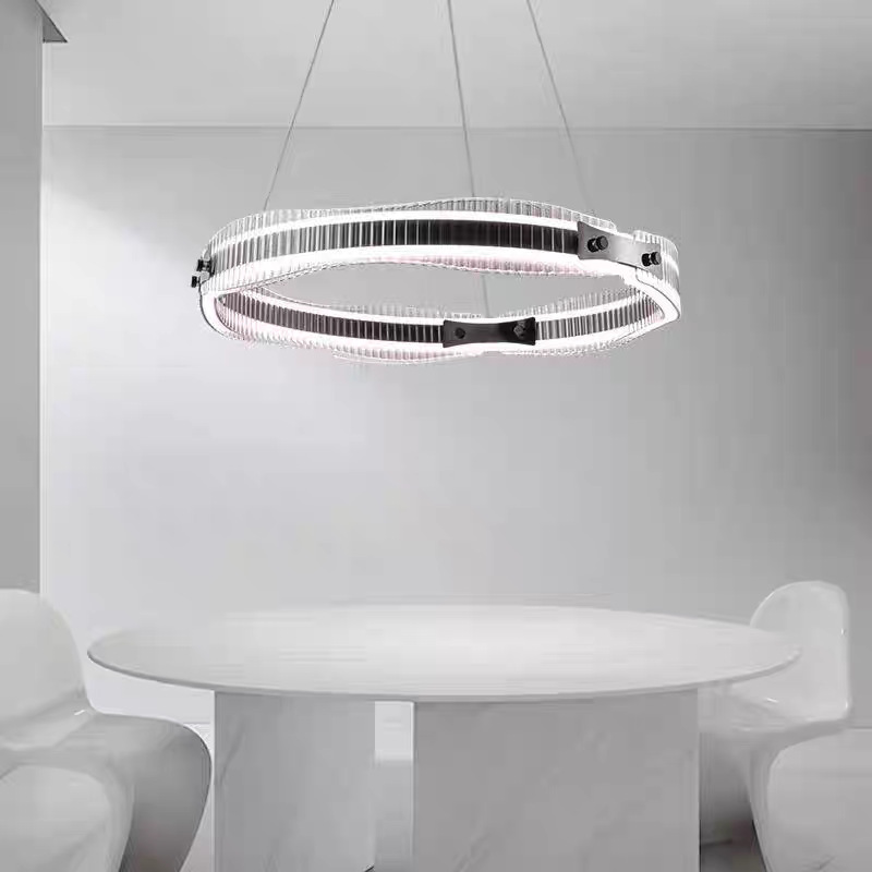 Lámpara de la sala de estar minimalista italiana moderna, simple y lujosa, atmósfera superior, iluminante, comedor, lámpara de la habitación principal