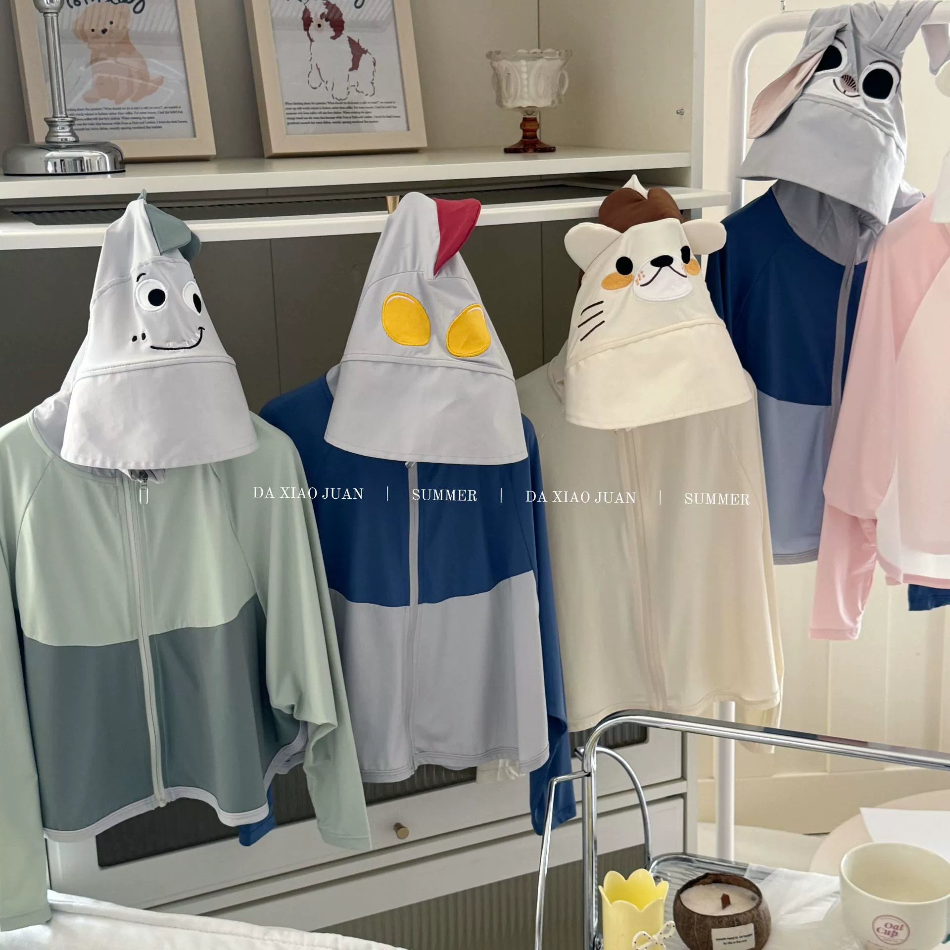 Большие и маленькие роллы Летний детский солнцезащитный крем с капюшоном