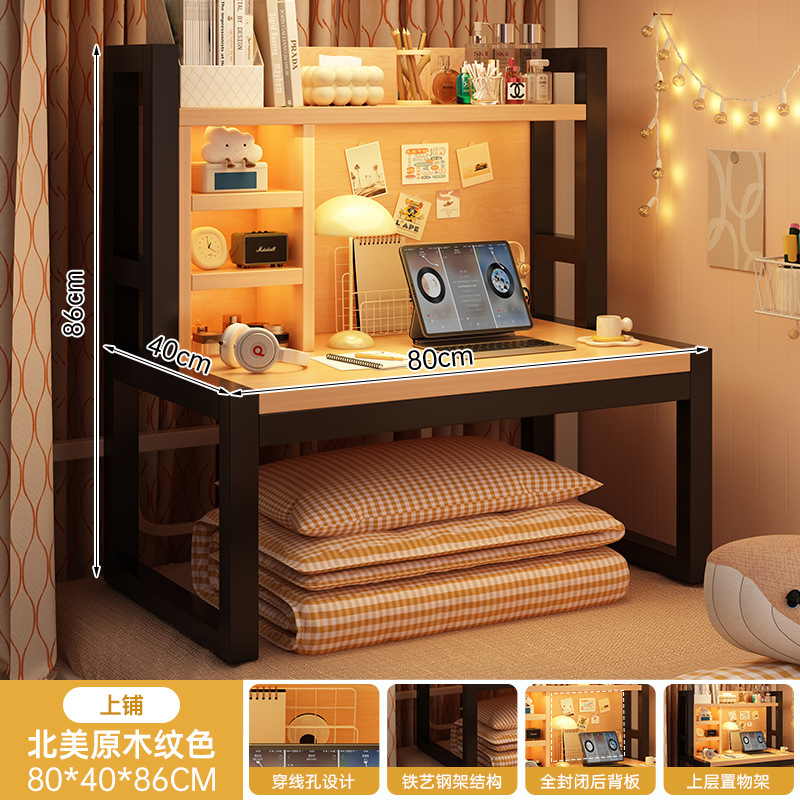 Mesa de computadora en la cama, escritorio, escritorio, escritorio todo en uno, escritorio portátil, artefacto, escritorio plegable para estudiantes universitarios, escritorio de dormitorio plegable