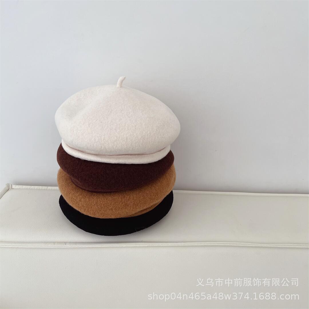 Children's fashionable solid color demi-season universal keep warm…