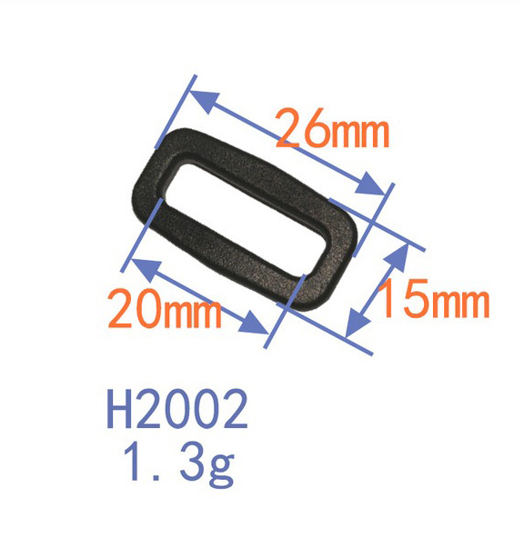 Venta directa de fábrica de hebillas cuadradas de plástico en blanco y negro en stock, hebillas rectangulares, hebillas de dos niveles, hebillas de ajuste para correas, hebillas de plástico a presión.