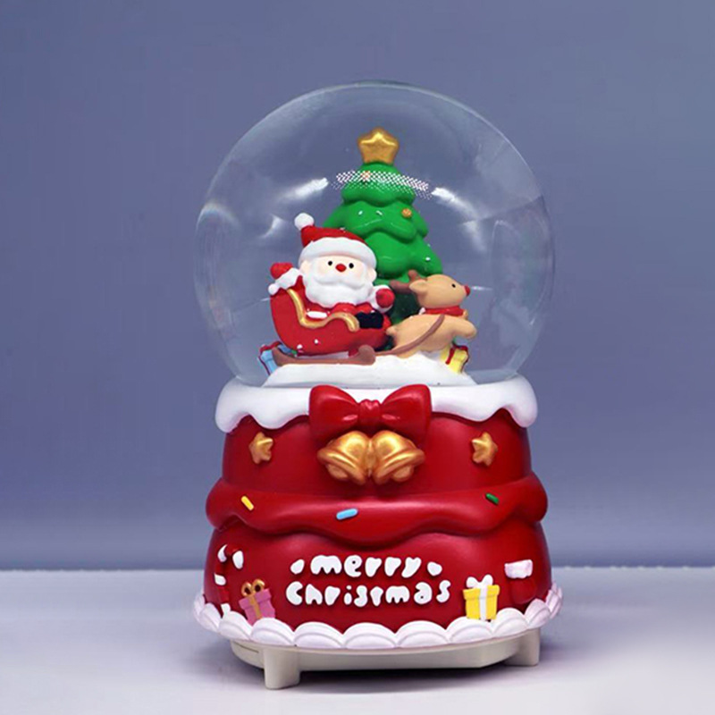 Nuevos regalos de Navidad luminosos bolas de cristal de nieve de agua decoraciones de Navidad al por mayor transfronterizas regalos para niños