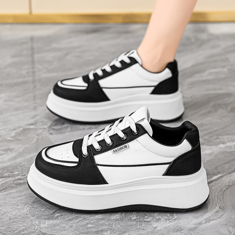 Zapatos de mujer de primavera nuevos zapatos blancos transpirables para niños todo-fósforo ins versión coreana de plataforma deportiva casual zapatillas de deporte zapatos de moda para mujer