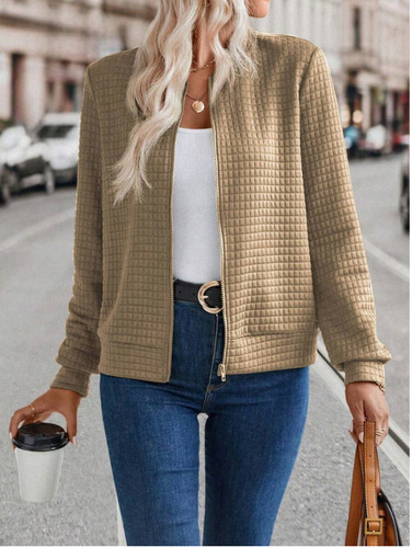 European and American autumn and winter new style zipper jacket baseball casual coat for women