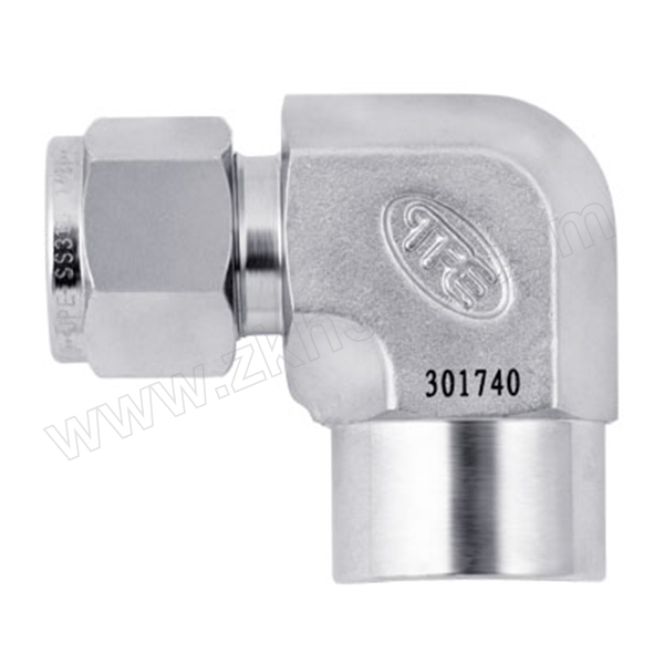 JPE/沅亨 BS6系列卡套内螺纹弯头 BS6-FE1804-R 1个