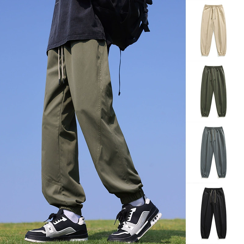 Мужские спортивные штаны, осенние новые модные брендовые брюки в американском стиле, повседневные свободные модные брендовые длинные брюки