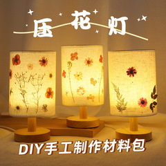 Dried Flower Lamp DIY Material Kit for Children's Handmade Pressed Flower Lamp Night Light Decorative Piece for Mother's Day Activity Team Building
