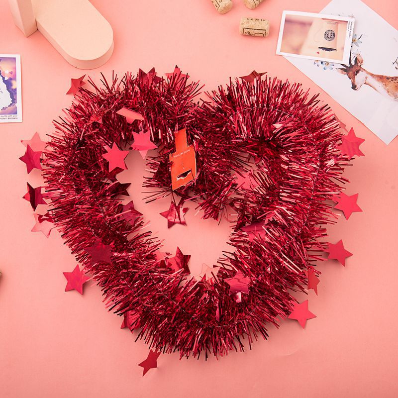 Venta al por mayor de bodas y fiestas de Navidad decoración de eventos estrella de cinco puntas cinta de color flor de hierba tira de color 2 metros envío gratis