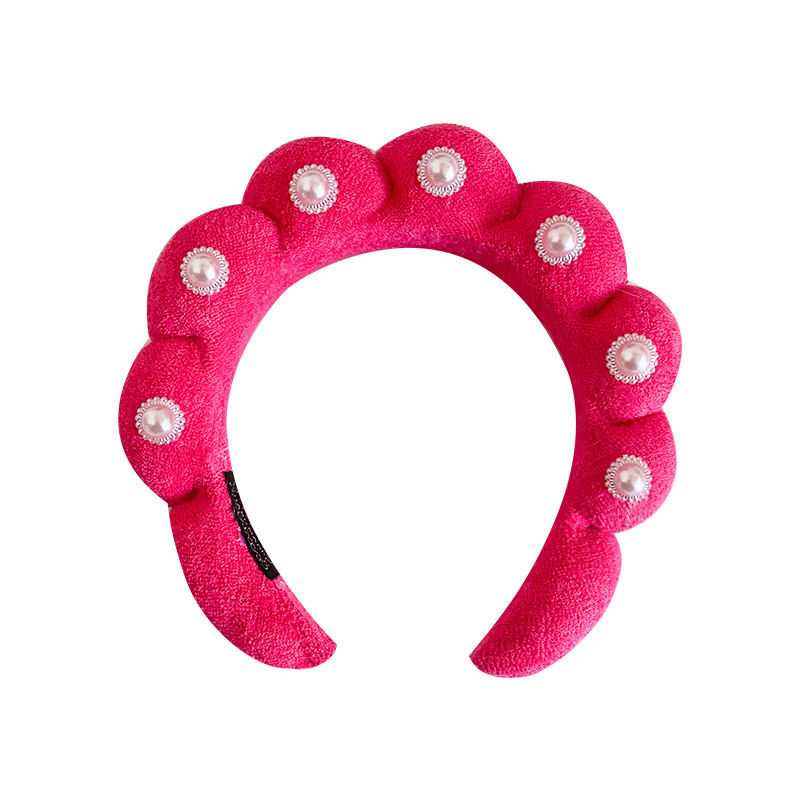 Cross-border e-commerce girasol rhinestone diadema alta Cráneo superior giro diadema hembra belleza headwear toalla paño vintage accesorios para el cabello