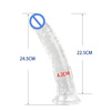 Snailage classic simulation penis without egg fake penis high -quality TPE material crystal transparent confession women