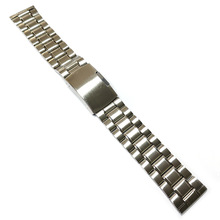 18mm 20mm 22mm 包片钢片 五珠五米款 不锈钢三珠手表钢带表带