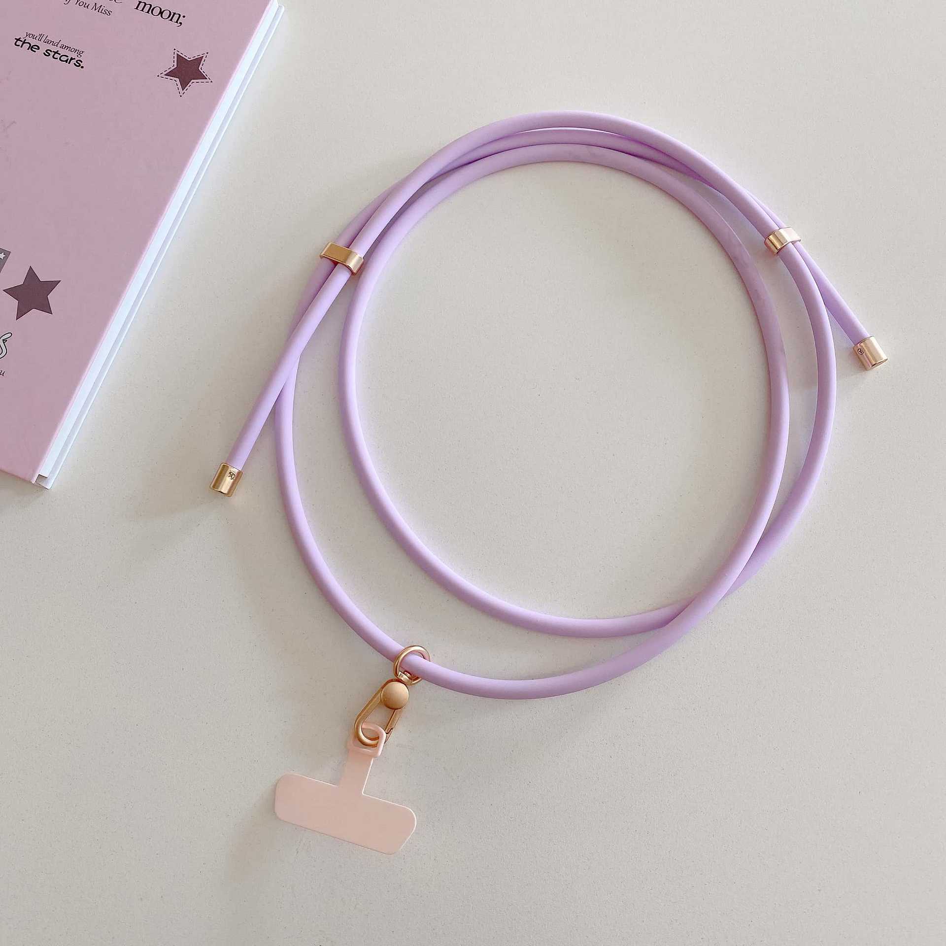 Verdadero silicona líquida universal moda al aire libre cuello de cuello de cuello anti-perdida ajustable para teléfono móvil universal cuello conveniente