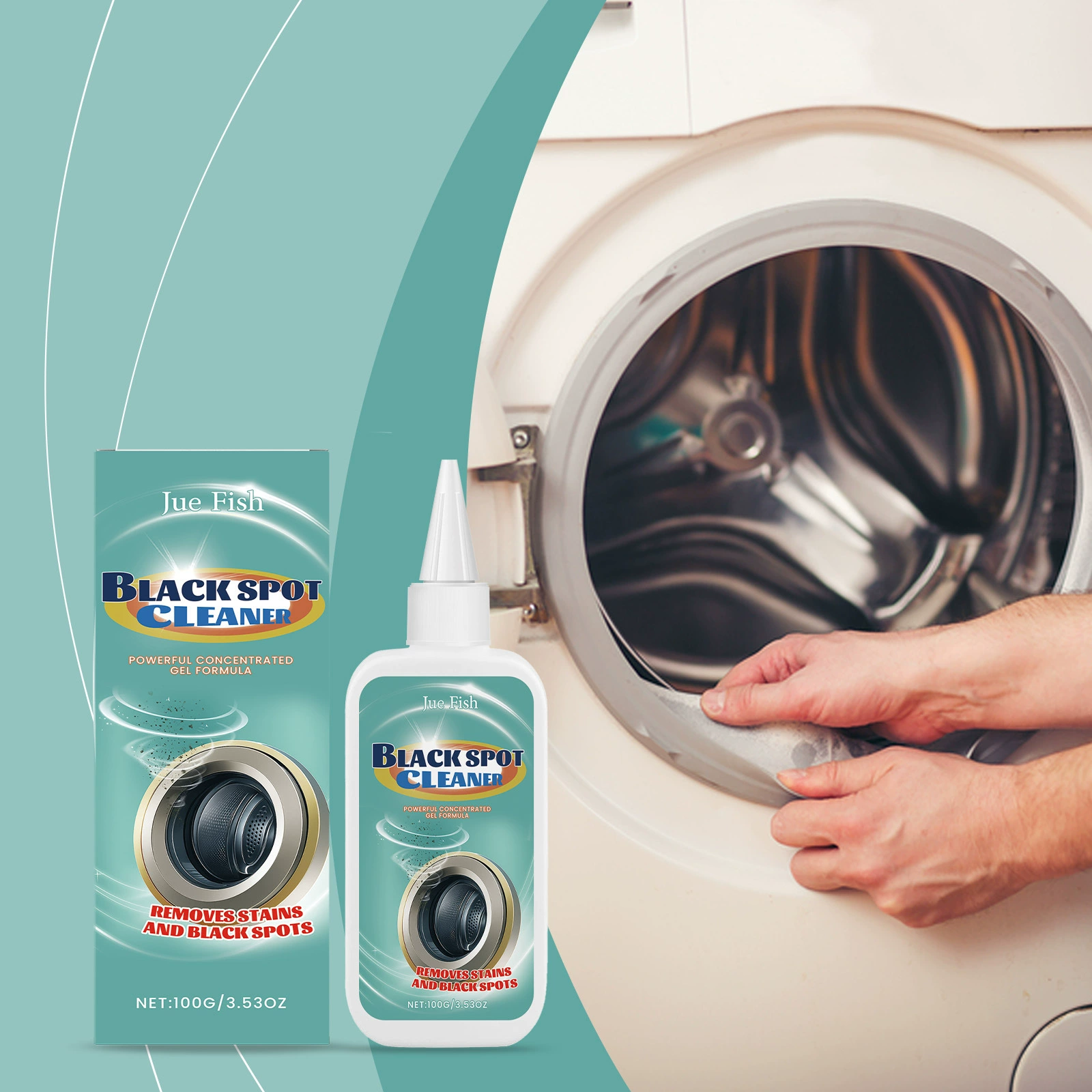 JUE FISH Средство для удаления пятен от плесени Бытовая стиральная машина Зазор в раковине Многоцелевой гель для очистки и обеззараживания