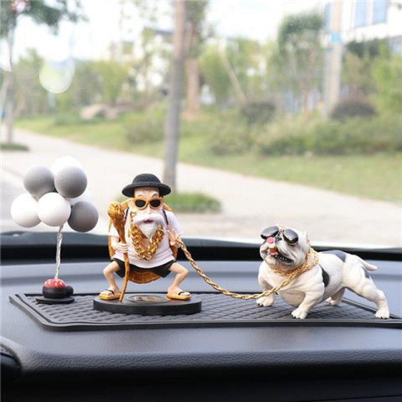 (2개) 자동차 장식품 휴대용 자동차 남성 대기 인터넷 축하 요정 거북이 창조적 인 성격 조수 자동차 인테리어 장식품 중앙 콘솔