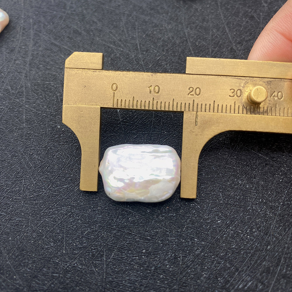 Geometric Pattern 1 Piece 14*20-15*21mm Freshwater Pearl Geometric Smooth Jewelry Accessories Beads