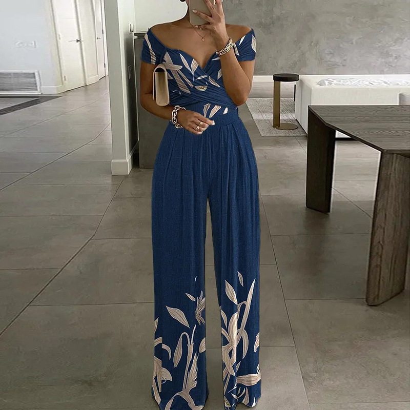 Mono de pierna ancha con estampado holgado, elegante y a la moda, estilo europeo y americano, novedad primavera 2026, para mujer, ideal para el día a día.