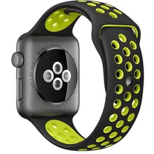 适用耐克Nike双色硅胶苹果手表apple iwatch表带9-1SE运动手表带