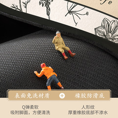 Diatomaceous Earth Soft Mat Bathroom Rugs Household Sanitary Waterproof Foot Mat Toilet Entrance Anti-Slip Quick Dry Mat