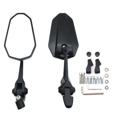 Chunfeng NK250/450/800MT Qianjiang KTM Kaiyue Promise General Motorcycle Modified Large Vision Rearview Mirror (Motorcycle rearview mirror) - aos9-black-white-glass