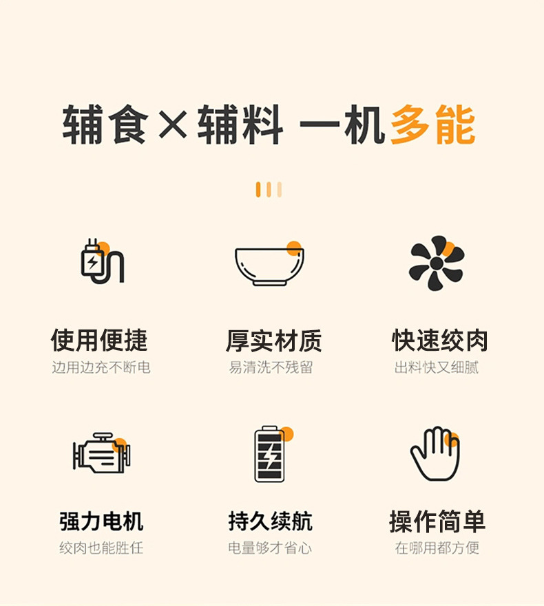 大容量家用电动绞肉机料理机多种功能绞肉绞馅料理机电动绞肉机