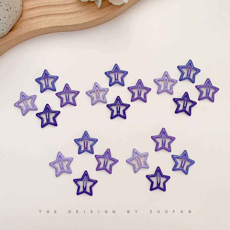 Заколка для волос Dopamine Star BB, милая девчачья заколка в форме сердца, боковая заколка для челки, маленькая заколка для лба y2k, детский головной убор