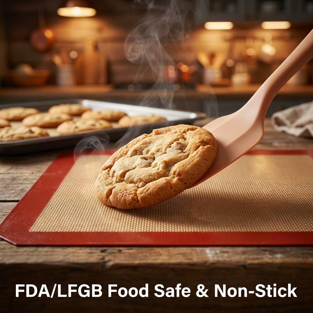 Food-Grade Silicone Baking Mat 0.7mm Thick Non-Slip Kneading Mat with Printing for Macarons and Oven Baking