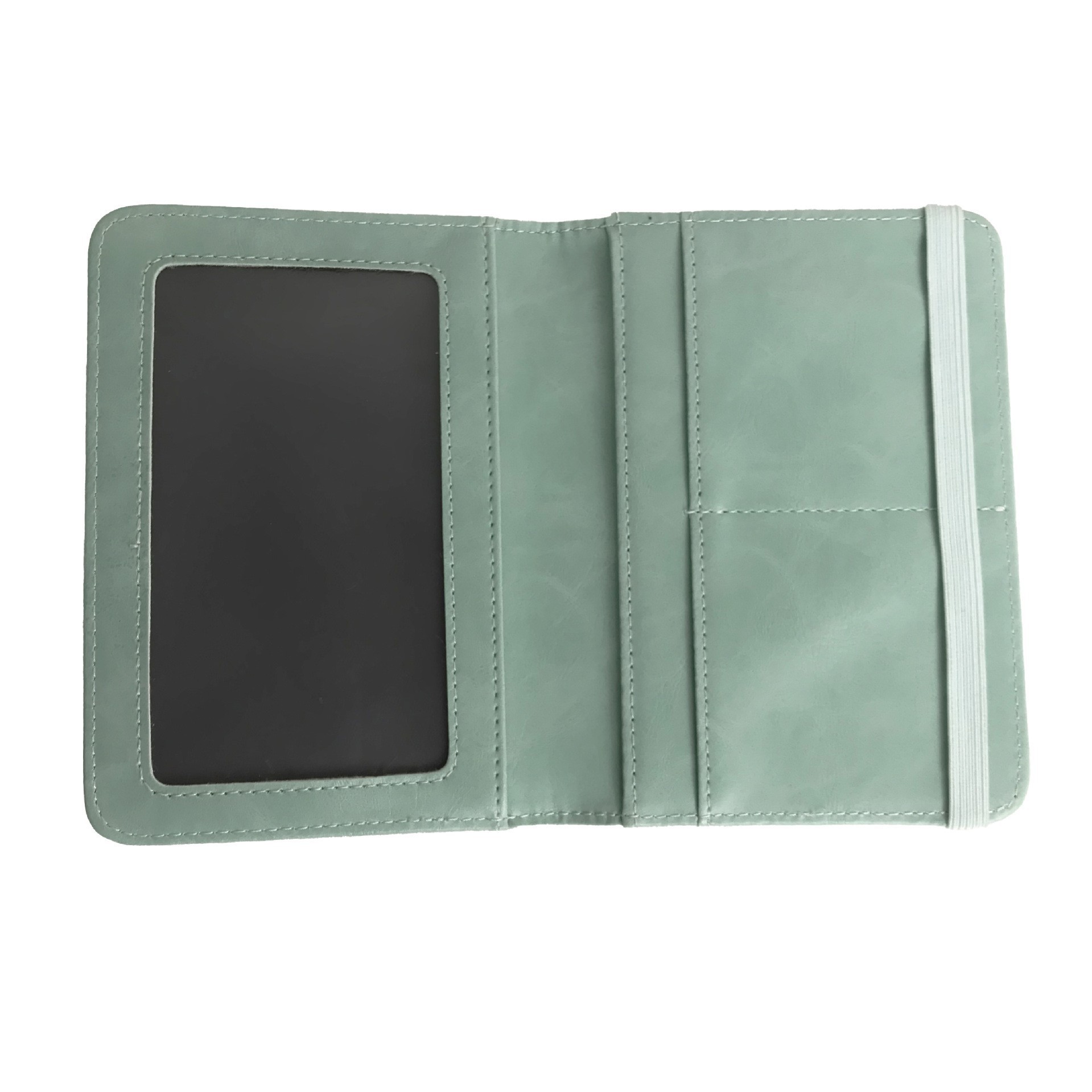 Passport holder with AirTag pocket, adjustable strap
